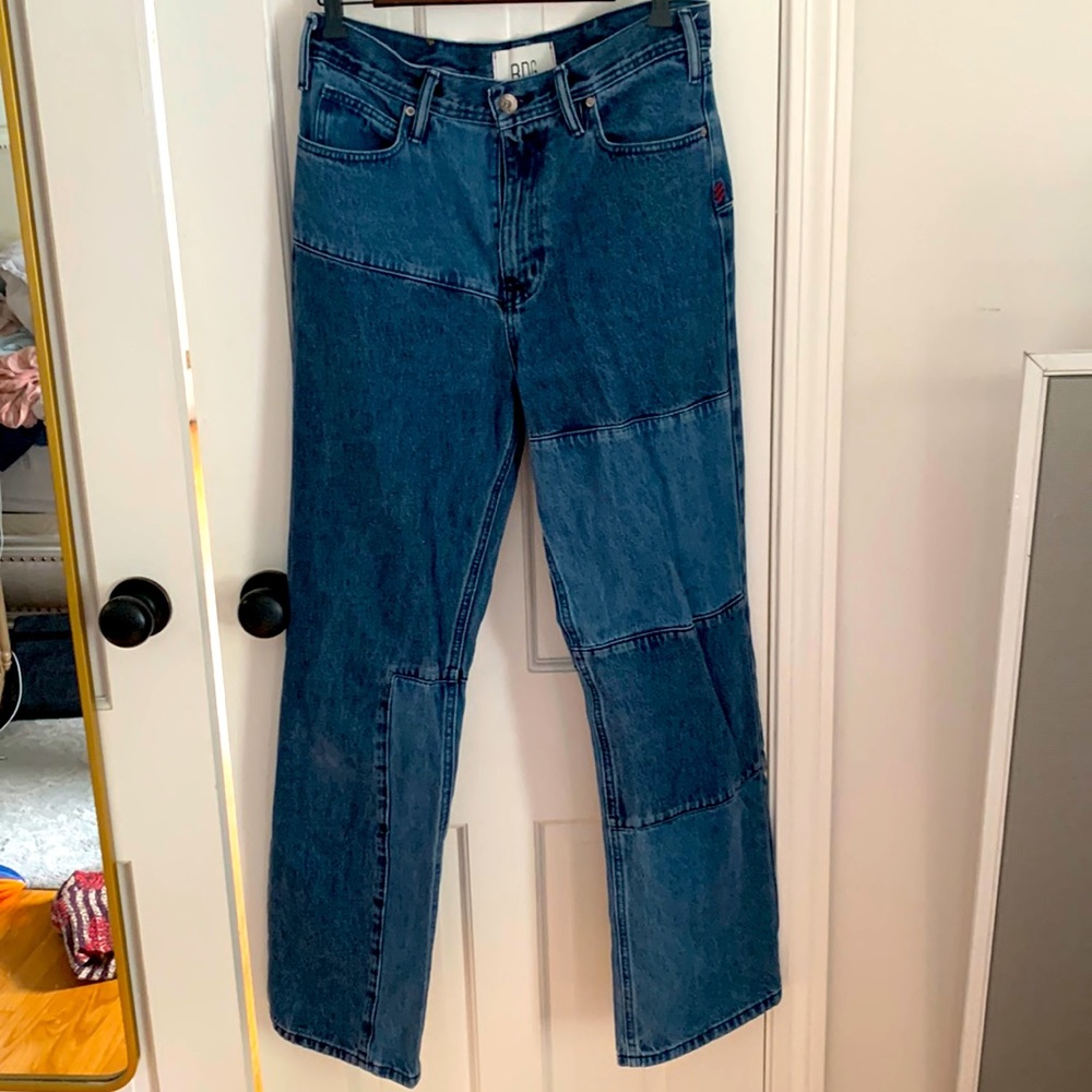 BDG Skate Fit size 31/32 patch seam jeans